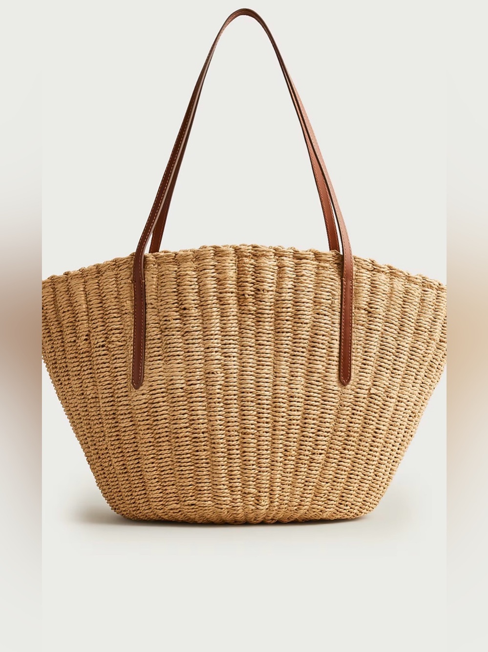 J CREW Como Paper Straw woven tote BZ003